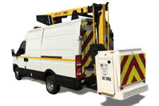 Van Hire Haslemere - White 3.5T Cherry Picker with 12.5M Reach - Van hire Haslemere